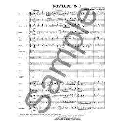 Postlude In F Orch   Score Critical Edition