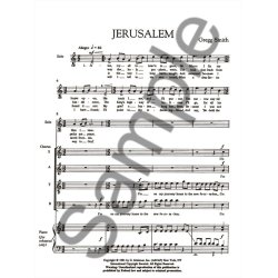 Jerusalem A Cappella For Chorus With Solo Quartet