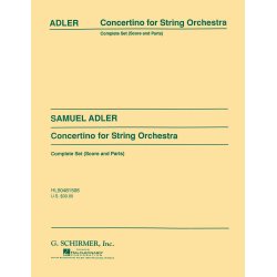 Concertino String Orchestra Set Score And Parts