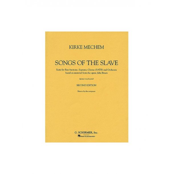 Songs Of The Slave Vocal Score