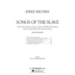 Songs Of The Slave Vocal Score