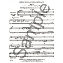 Mass Virgin Mary Congr Pt Mass In Honor Of The Blessed V M Congregation Part