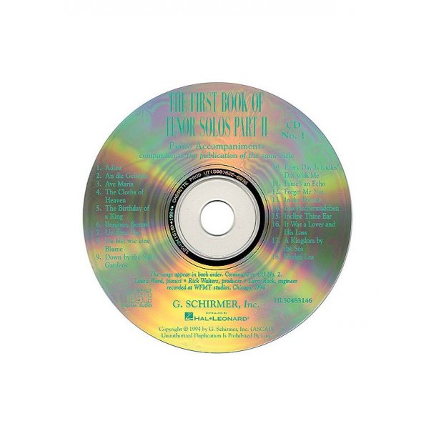 The First Book Of Tenor Solos - Part II (Two CD's)