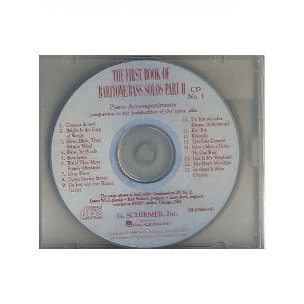 The First Book Of Baritone/Bass Solos Part 2 (2CD)