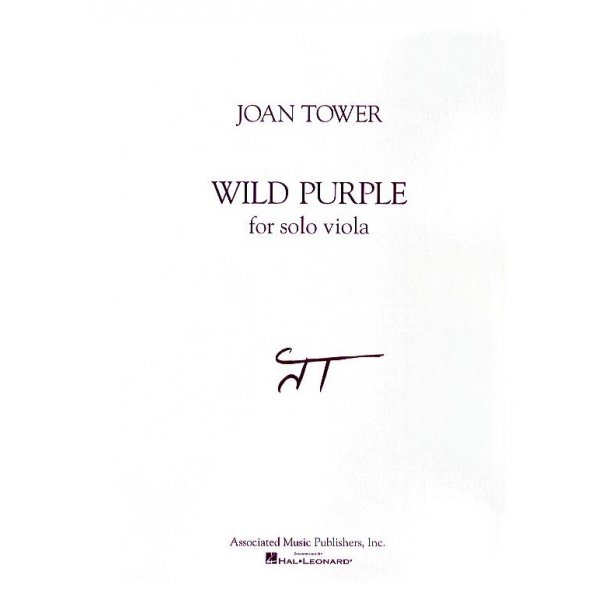 Joan Tower: Wild Purple For Solo Viola