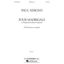 Paul Siskind: Four Madrigals