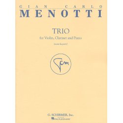Gian Carlo Menotti: Trio (Score And Parts)