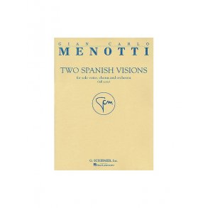 Menotti Two Spanish Visions Score