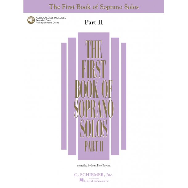 The First Book Of Soprano Solos - Part II (Book/Online Audio)