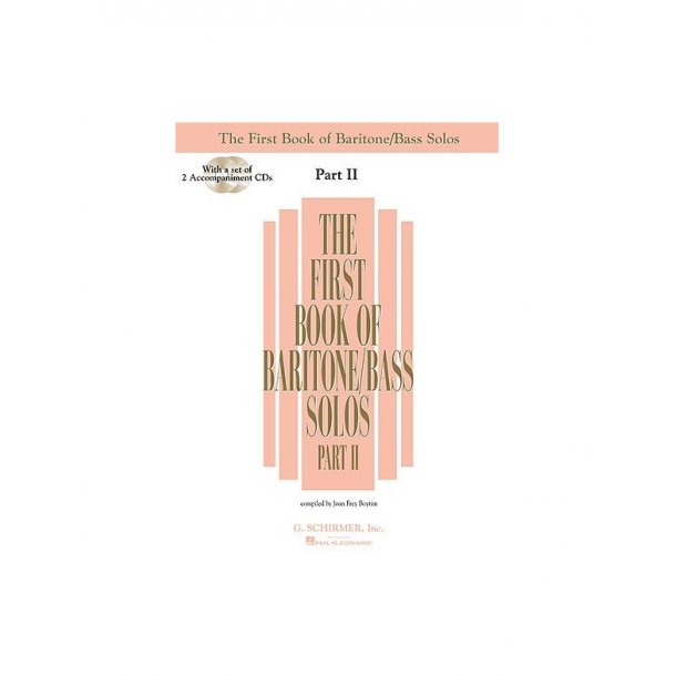 The First Book of Baritone/Bass Solos Book 2 (Bk/2CD)
