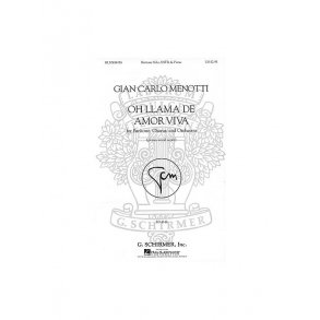 Gian Carlo Menotti: Oh llama de amor viva (Vocal score)