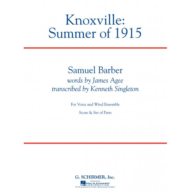 Knoxville: Summer of 1915