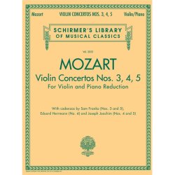 W. A. Mozart: Violin Concertos Nos. 3, 4, 5