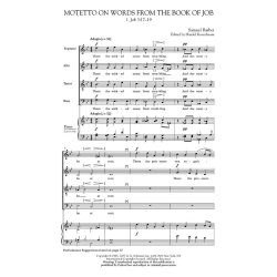 Samuel Barber: Motetto on Words from the Book of Job