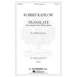 Robert Kapilow: Translate (From Summer Sun, Winter Moon)