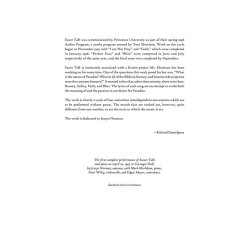 DANIELPOUR RICHARD SWEET TALK MEZZO-SOPRANO/CELLO/CONTRABASS/PF SC/PTS