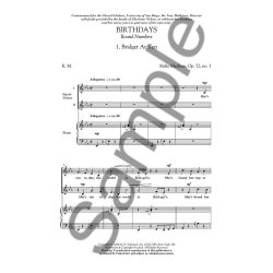 Kirke Mechem: Birthdays/Round Numbers Op.72