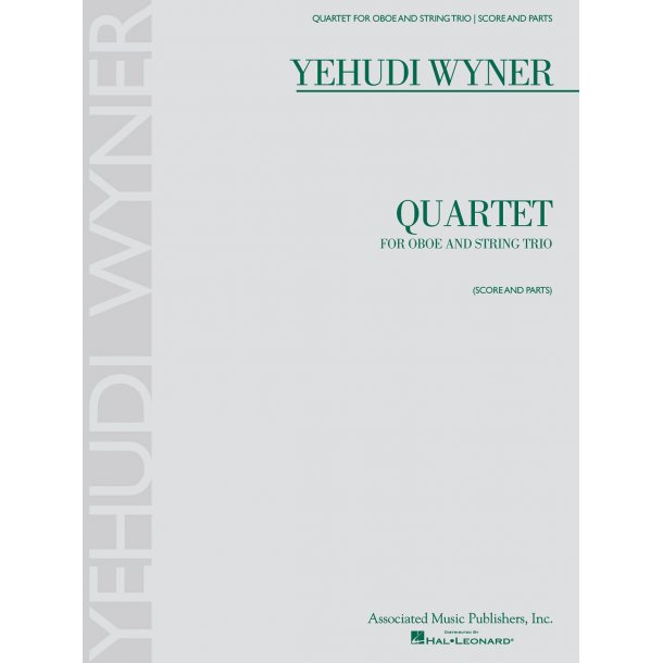 Yehudi Wyner: Quartet For Oboe And String Trio