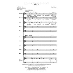 Paul Ayres: Ruth (arr. Johnson) - SSATB