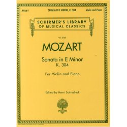W.A. Mozart: Sonata In E Minor For Violin and Piano K.304