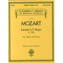 W.A. Mozart: Sonata In F For Violin and Piano K.376