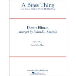 Danny Elfman: A Brass Thing (From 'serenada Schizophrana') Score Concert Band