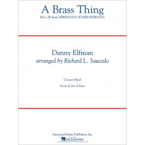Danny Elfman: A Brass Thing (From 'serenada Schizophrana') Score Concert Band