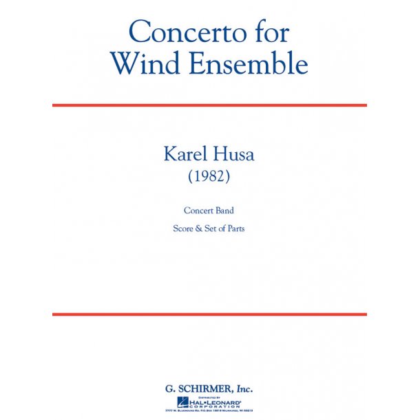 Karel Husa: Concerto For Wind Ensemble Score & Parts (Rev. 2008)