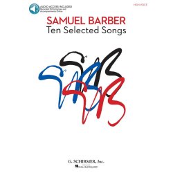 Samuel Barber: Ten Selected Songs - High Voice (Book and CD)