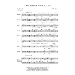 Jones I Would Live In Your Love Satb