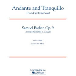 Samuel Barber: Andante And Tranquillo (From First Symphony) Sc/Pts