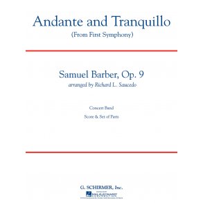 Samuel Barber: Andante And Tranquillo (From First Symphony) Sc/Pts