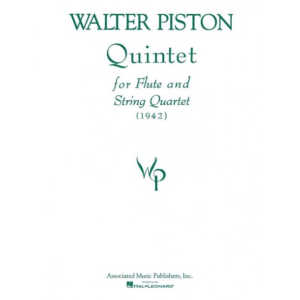 Walter Piston: Quintet For Flute And String Quartet (Score)