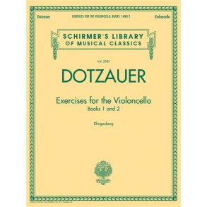 SCHIRMER LIBRARY DOTZAUER EXERCISES FOR VIOLONCELLO BKS 1 & 2 VLC BK