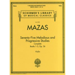 Jacques-Fereol Mazas: 75 Melodious and Progressive Studies Op.36 Complete