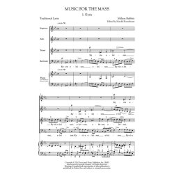 MILTON BABBITT MUSIC FOR THE MASS (ARR HAROLD ROSENBAUM) SATB ACAPELLA