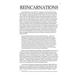 Samuel Barber: Reincarnations - Complete Edition