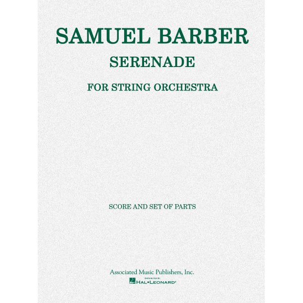 Samuel Barber: Serenade For Strings - String Orchestra Score/Parts 8-8-4-4-4