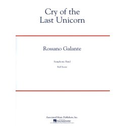 Galante Rossano Cry Of The Last Unicorn Full Score Only