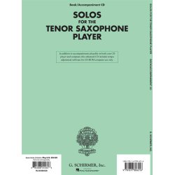 SOLOS FOR THE TENOR SAXOPHONE PLAYER (ED. TEAL LARRY) TSAX BK/CD