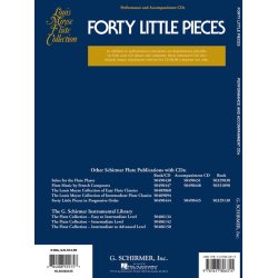 Forty Little Pieces In Progressive Order for Beginnner Flutists - Performance and Accompaniment CDs