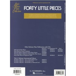Forty Little Pieces In Progressive Order for Beginnner Flutists - Performance and Accompaniment CDs