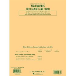 Masterworks For Clarinet And Piano (Book/2CDs)