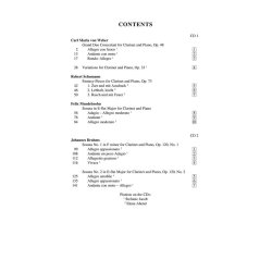 Masterworks For Clarinet And Piano (Book/2CDs)