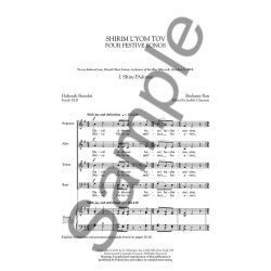 Shulamit Ran: Shirim L'Yom Tov &ndash; Four Festive Songs