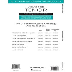 Schirmer Opera Arias Tenor 2cd