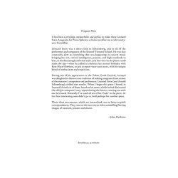 John Harbison: Leonard Stein Anagrams