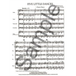 Creston Paul Five Little Dances Orch Full Score
