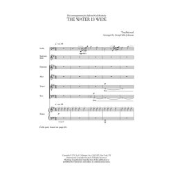 JOHNSON CRAIG HELL THE WATER IS WIDE SATB DIVISI CHOR WITH VLC