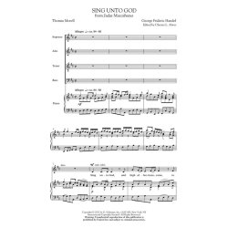HANDEL GEORGE FRIDERIC SING UNTO GOD JUDAS MACCABEUS (ALWES) SATB CHOR